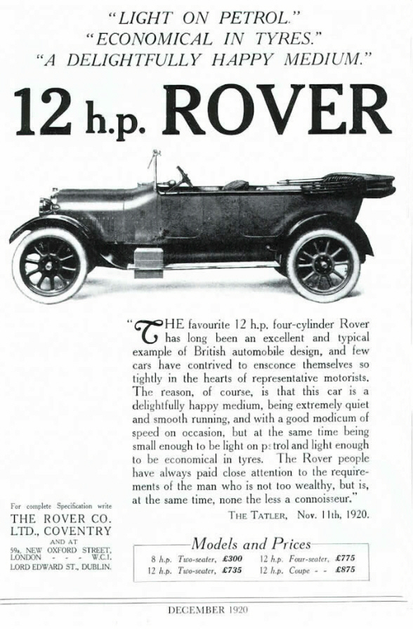 1920 Clegg Twelve Werbung