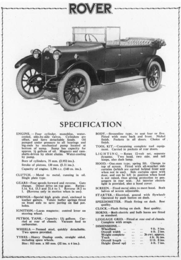 1923 Clegg Twelve Werbung 1