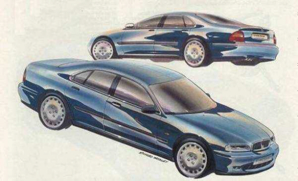 Rover 600 erste Skizzen 1989