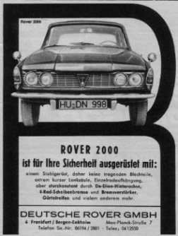 Rover 2000 1966
